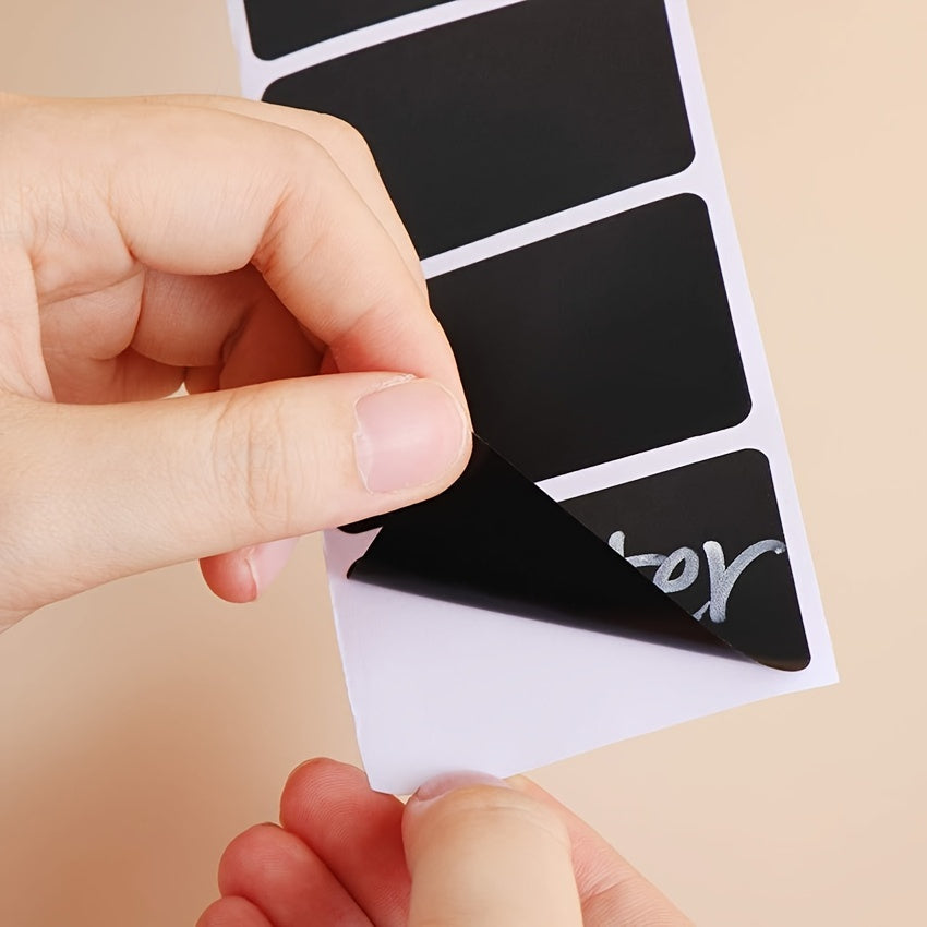 Department Store - 120pcs Removable Blackboard Stickers, Chalk Label Stickers, Home Kitchen Supplies