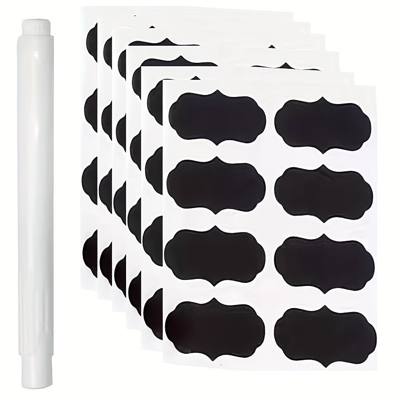 Department Store - 120pcs Chalkboard Labels With Chalk Pen , Waterproof Removable Blackboard Stickers, Chalk Label Stickers For Home Kitchen Supplies