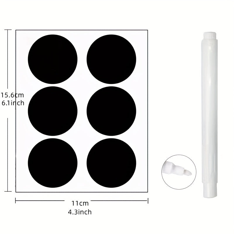 Department Store - 120pcs Chalkboard Labels With Chalk Pen , Waterproof Removable Blackboard Stickers, Chalk Label Stickers For Home Kitchen Supplies