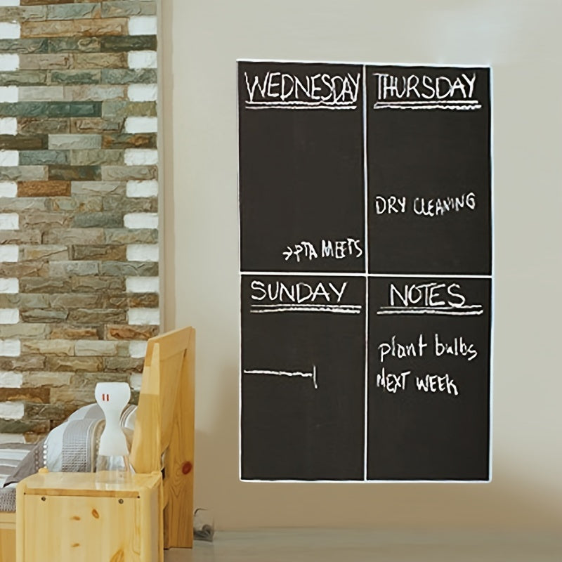 Department Store - 4pcs Self-adhesivee Waterproof Blackboard Wall Stickers Painting Writing Teaching Blackboard Stickers For Teaching Office 8.3inch*11.8inch