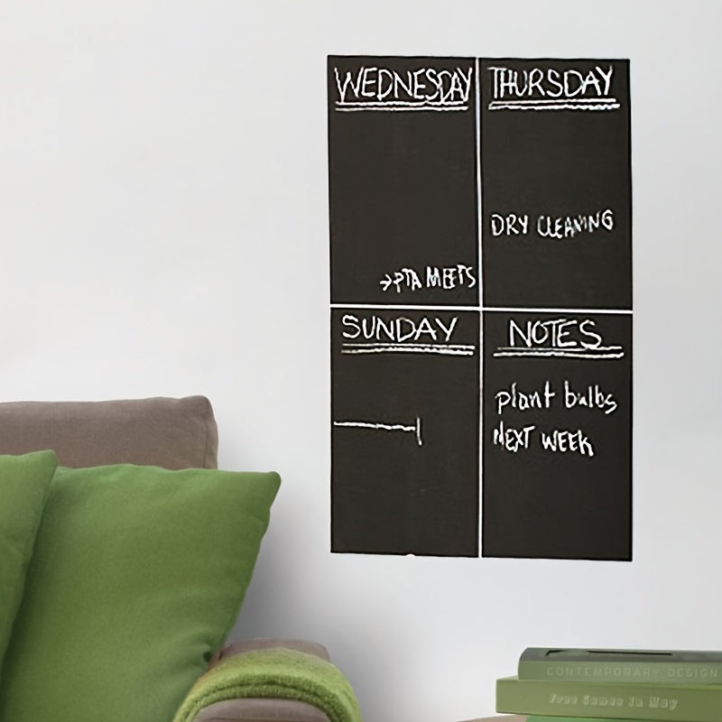 Department Store - 4pcs Self-adhesivee Waterproof Blackboard Wall Stickers Painting Writing Teaching Blackboard Stickers For Teaching Office 8.3inch*11.8inch