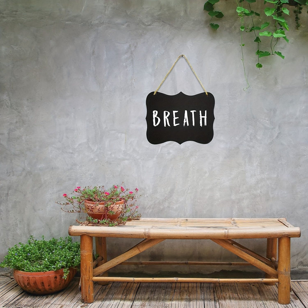 Department Store - 1pc DIY Black Acrylic Blank Desktop Blackboard Home Creativity Hanging Message Board Door Sign