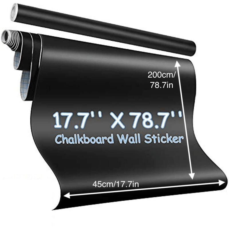 Department Store - 1pc Chalkboard Wall Sticker, Wall Decal, Blackboard Wallpaper, Large Chalkboard Contact Paper Roll, KDG Self Adhesive DIY Reusable Erasable Chalkboard Stickers