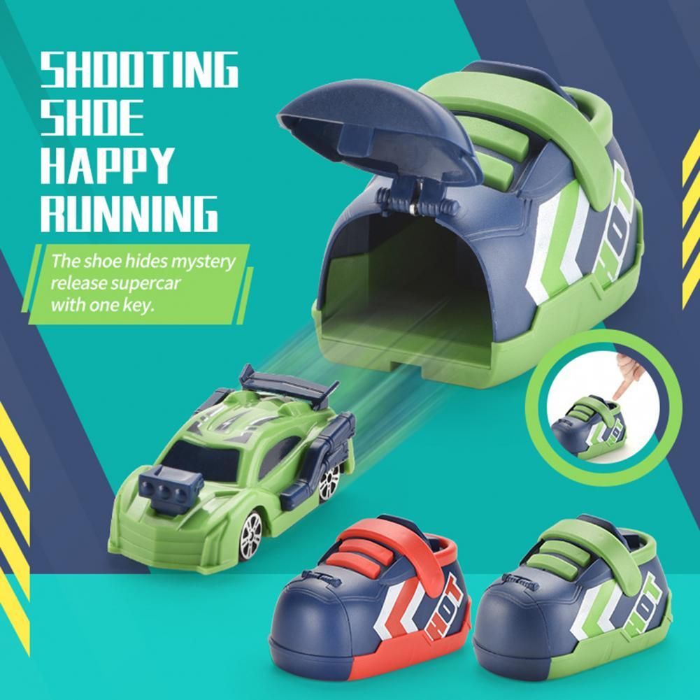 oh my god - Catapult running shoes children's toy car catapult car set competitive toy racing car