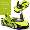 oh my god - 1:36 Green Sian Car Diecast Alloy Sports Car Model Super Racing Lifting Tail Hot Metal Car Wheel Pull Back For Children Gifts