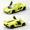oh my god - 1:36 Green Sian Car Diecast Alloy Sports Car Model Super Racing Lifting Tail Hot Metal Car Wheel Pull Back For Children Gifts