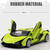 oh my god - 1:36 Green Sian Car Diecast Alloy Sports Car Model Super Racing Lifting Tail Hot Metal Car Wheel Pull Back For Children Gifts