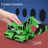 oh my god - 2 in 1 automatic crash deformation inertial dinosaur engineering vehicle brachiosaurus excavator collision transforming car toy