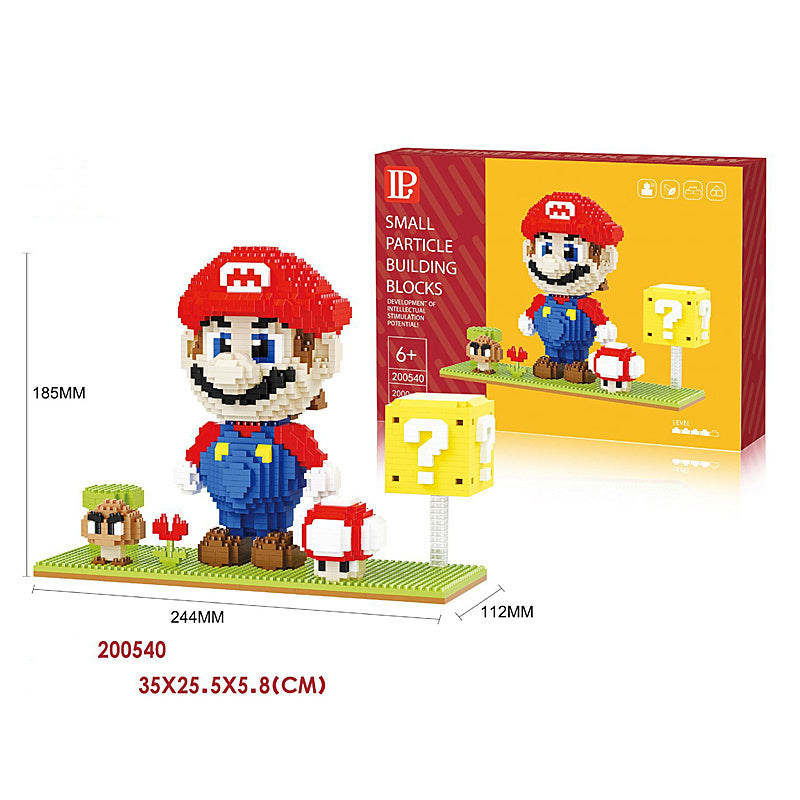 Department Store - Disney Series Building Blocks Hero Cartoon Character Spider-Man Assembled Decompression Model Ornaments Stitch Assembly Toys