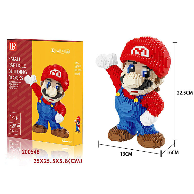 Department Store - Disney Series Building Blocks Hero Cartoon Character Spider-Man Assembled Decompression Model Ornaments Stitch Assembly Toys