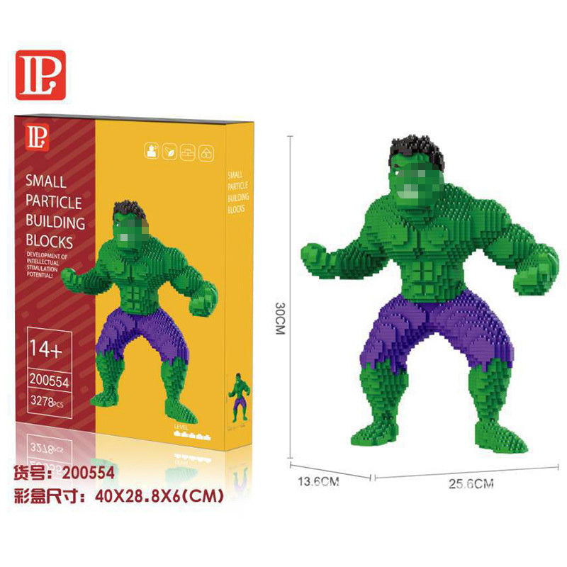 Department Store - Disney Series Building Blocks Hero Cartoon Character Spider-Man Assembled Decompression Model Ornaments Stitch Assembly Toys