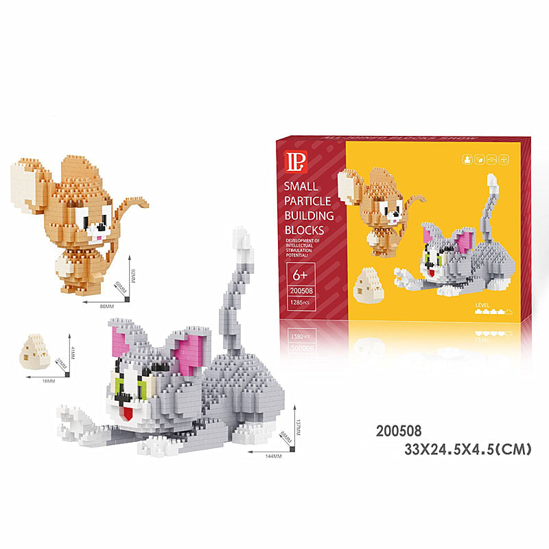 Department Store - Disney Series Building Blocks Hero Cartoon Character Spider-Man Assembled Decompression Model Ornaments Stitch Assembly Toys