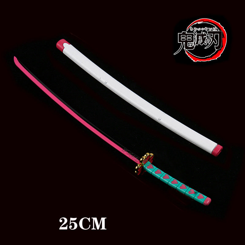 Department Store - Kimetsu no Yaiba Sword Weapon Demon Slayer Satoman Tanjiro Cosplay Sword 1:1 Anime Ninja Knife Wood 25cm Katana Prop