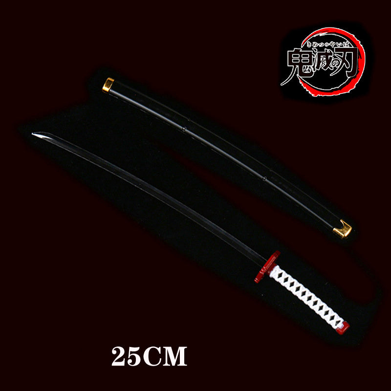 Department Store - Kimetsu no Yaiba Sword Weapon Demon Slayer Satoman Tanjiro Cosplay Sword 1:1 Anime Ninja Knife Wood 25cm Katana Prop