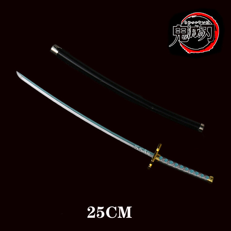 Department Store - Kimetsu no Yaiba Sword Weapon Demon Slayer Satoman Tanjiro Cosplay Sword 1:1 Anime Ninja Knife Wood 25cm Katana Prop
