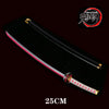 Department Store - Kimetsu no Yaiba Sword Weapon Demon Slayer Satoman Tanjiro Cosplay Sword 1:1 Anime Ninja Knife Wood 25cm Katana Prop