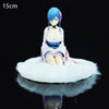 Department Store - Brand New Anime Rem: A Life In Another World From Scratch Rem Wedding Dress Crystal Girl Doll PVC Movable Doll Collectible Toy
