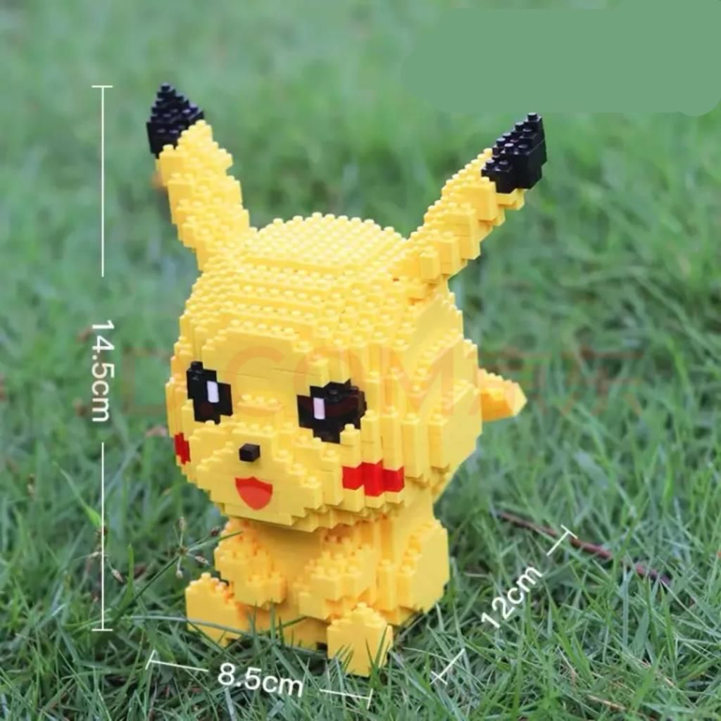 Department Store - PokÃ©mon Anime Cartoon Model Decoration Mini Diamond Particle Building Blocks Pikachu Building Blocks Assembled Educational Toys