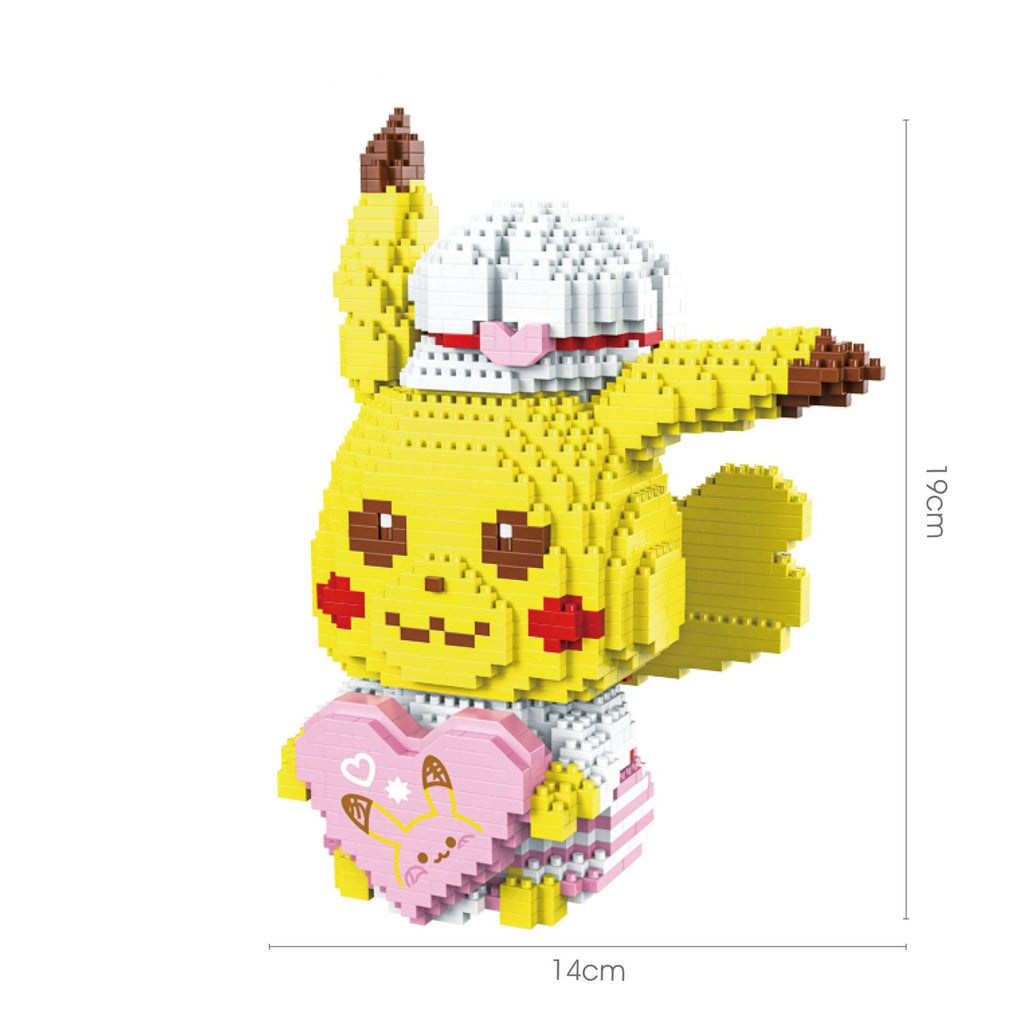 Department Store - PokÃ©mon Anime Cartoon Model Decoration Mini Diamond Particle Building Blocks Pikachu Building Blocks Assembled Educational Toys