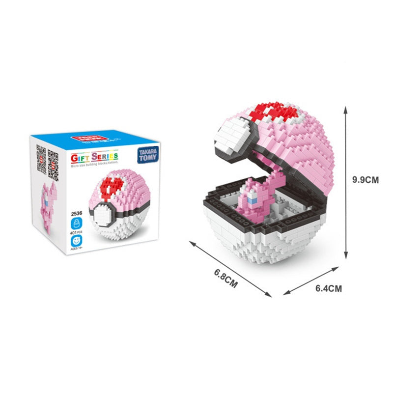 Department Store - 20 Styles Pokemon Ball Blocks Small Particles Mini Pikachu Toy Building Assembled Educational Toys