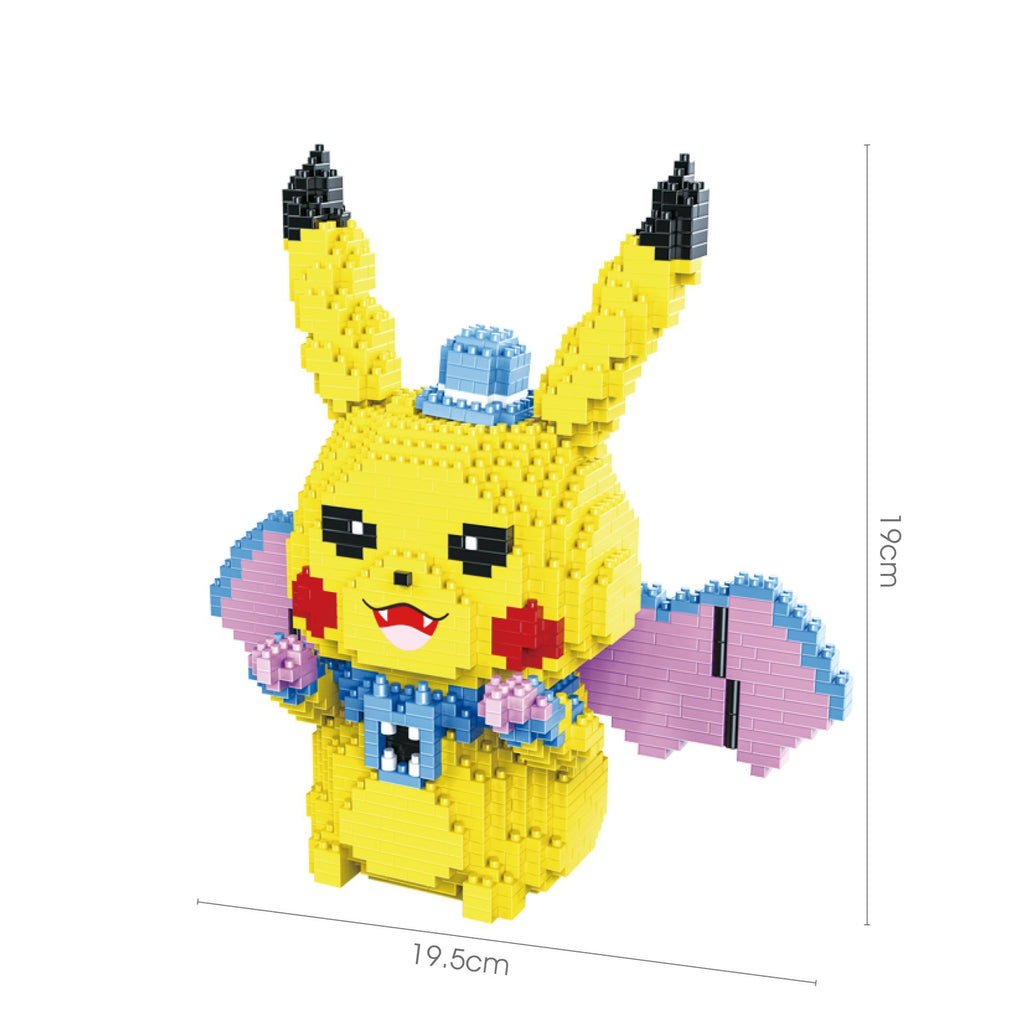 Department Store - PokÃ©mon Anime Cartoon Model Decoration Mini Diamond Particle Building Blocks Pikachu Building Blocks Assembled Educational Toys