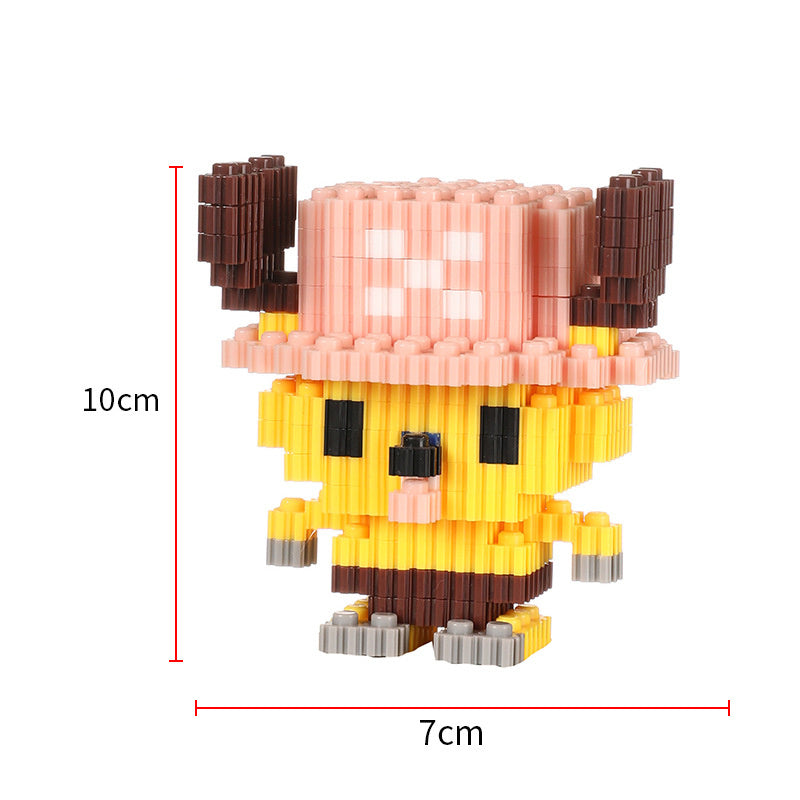 Department Store - One Piece Miniature Small Particle Building Blocks Assembled Toys Creative Luffy Joe Ba Sorong Jigsaw Toys