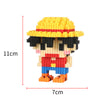 Department Store - One Piece Miniature Small Particle Building Blocks Assembled Toys Creative Luffy Joe Ba Sorong Jigsaw Toys