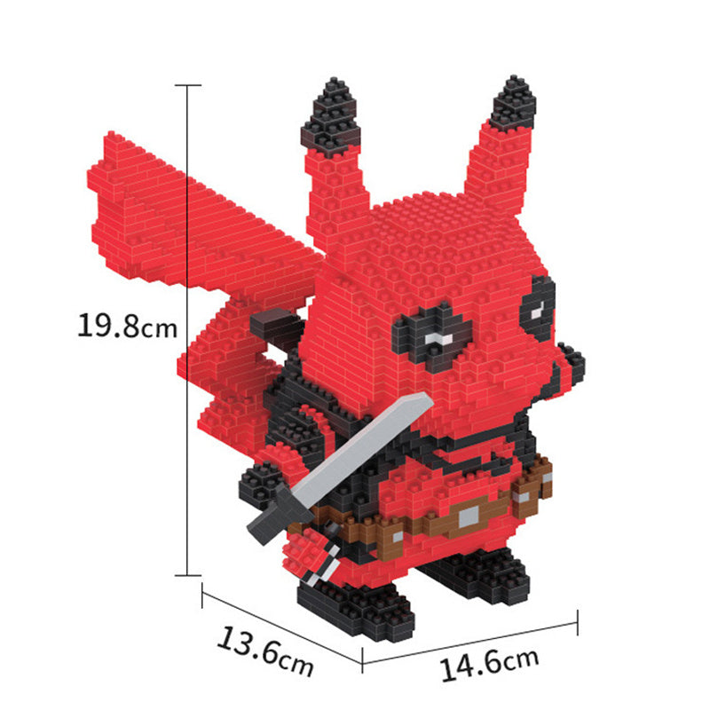 Department Store - PokÃ©mon Anime Cartoon Model Decoration Mini Diamond Particle Building Blocks Pikachu Building Blocks Assembled Educational Toys