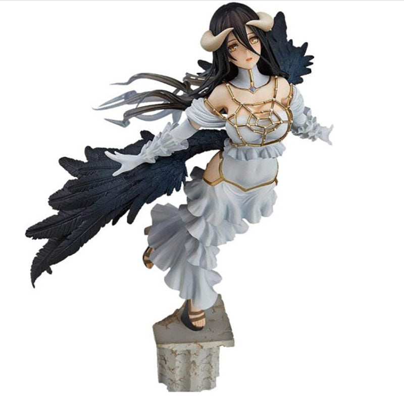 Department Store - 27cm Overlord Albedo So-Bin Anime Character Overlord III Albedo Action Figure Albedo Little Devil Pillow Sitting Swimsuit Albedo