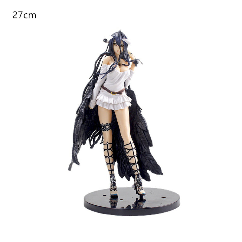 Department Store - 27cm Overlord Albedo So-Bin Anime Character Overlord III Albedo Action Figure Albedo Little Devil Pillow Sitting Swimsuit Albedo