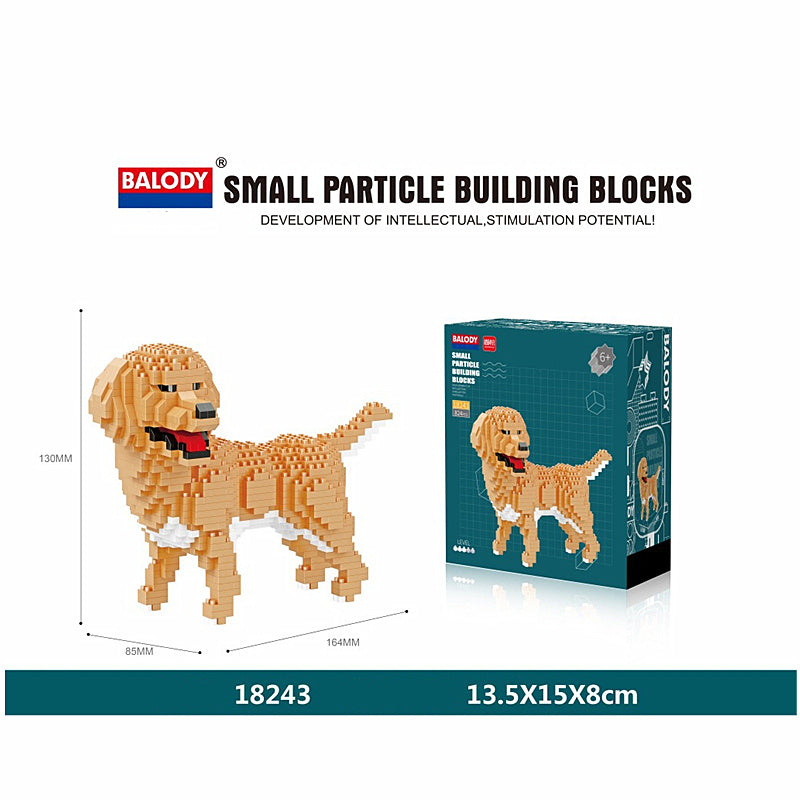 Department Store - Cartoon Dog Building Blocks Mini Dachshund Poodle Doberman Model Children's Toy Gift Dog Pet Building Blocks