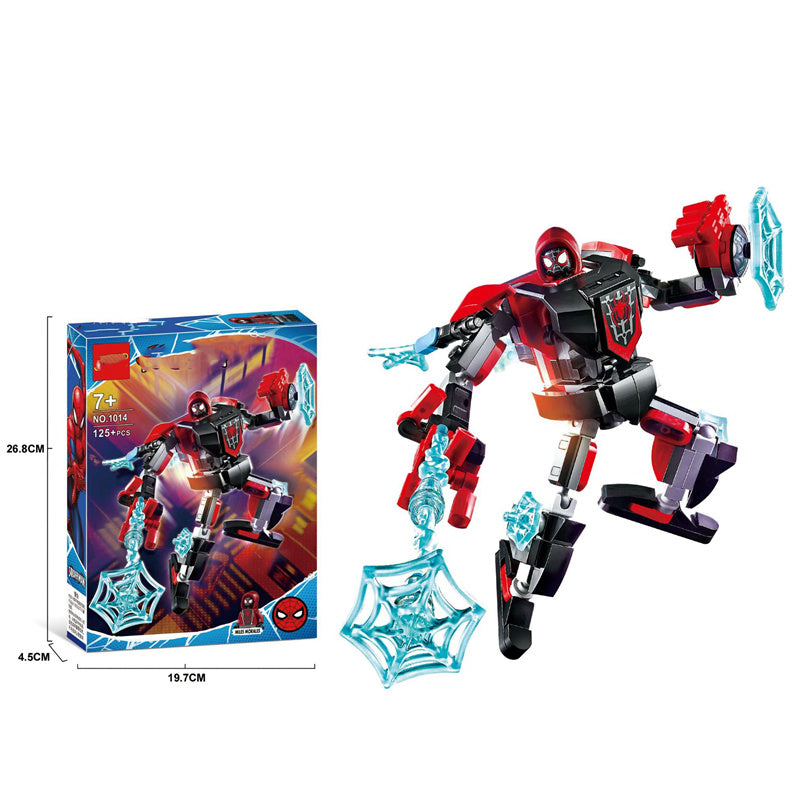 Department Store - Marvel Avengers Mech Toys Thor Spider-Man Thanos Mecha Boy Fighting Insert Model Building Blocks Minifigure Children's Toys