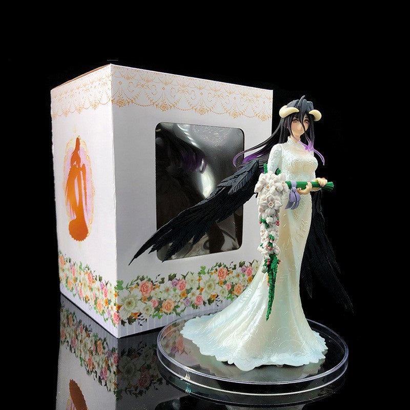 Department Store - 27cm Overlord Albedo So-Bin Anime Character Overlord III Albedo Action Figure Albedo Little Devil Pillow Sitting Swimsuit Albedo