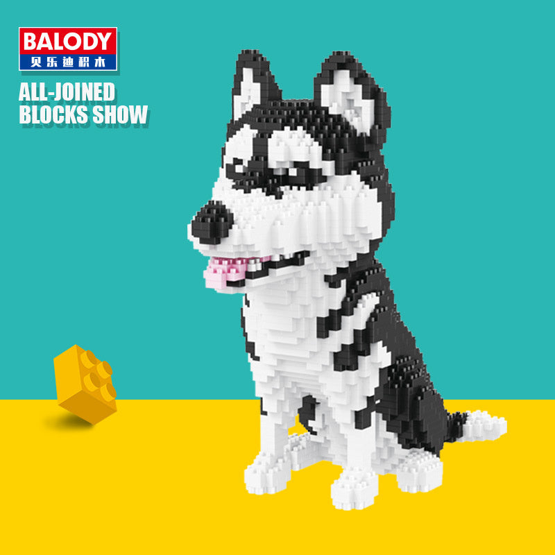 Department Store - Cartoon Dog Building Blocks Mini Dachshund Poodle Doberman Model Children's Toy Gift Dog Pet Building Blocks