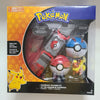 Department Store - TOMY Pokemon Pokeball Belt Pikachu Pokeball Pocket Monster Deformation Model Toy Set Cosplay Action Doll Model Children's Toys