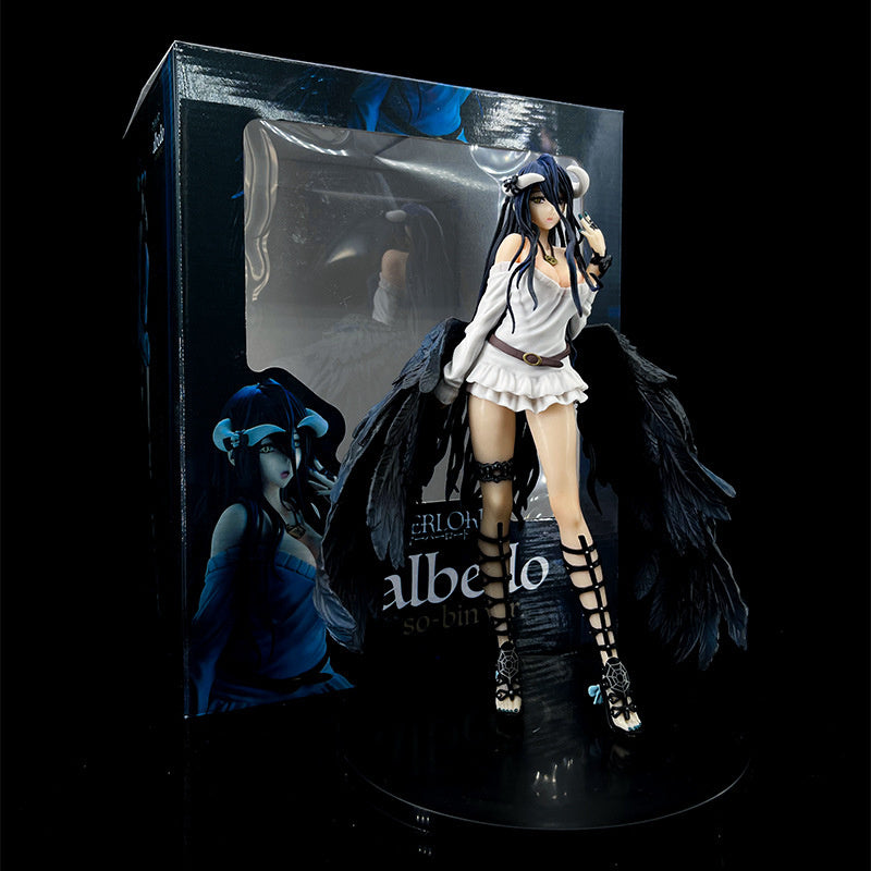 Department Store - 27cm Overlord Albedo So-Bin Anime Character Overlord III Albedo Action Figure Albedo Little Devil Pillow Sitting Swimsuit Albedo