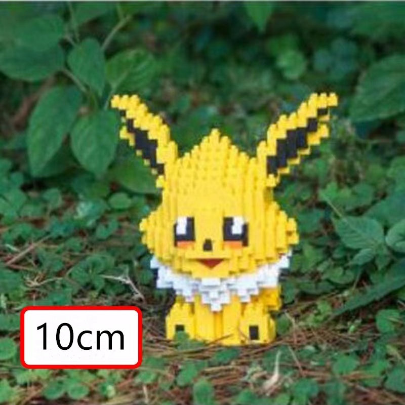 Department Store - Micro-Particle Building Bblocks Elf PokÃ©mon Eevee Family Doll Mmini Assembled Building Blocks Toys Parent-child Teaching Game