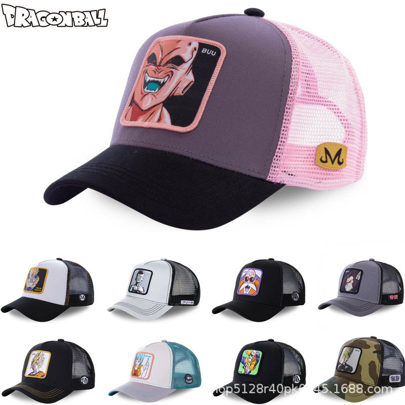 Department Store - Dragon Ball Naruto 41 All Styles Buckle Back Cotton Baseball Cap Men's Women's Hip Hop Dad Hat Trucker Mesh Cap