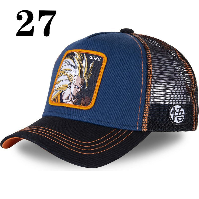 Department Store - Dragon Ball Naruto 41 All Styles Buckle Back Cotton Baseball Cap Men's Women's Hip Hop Dad Hat Trucker Mesh Cap