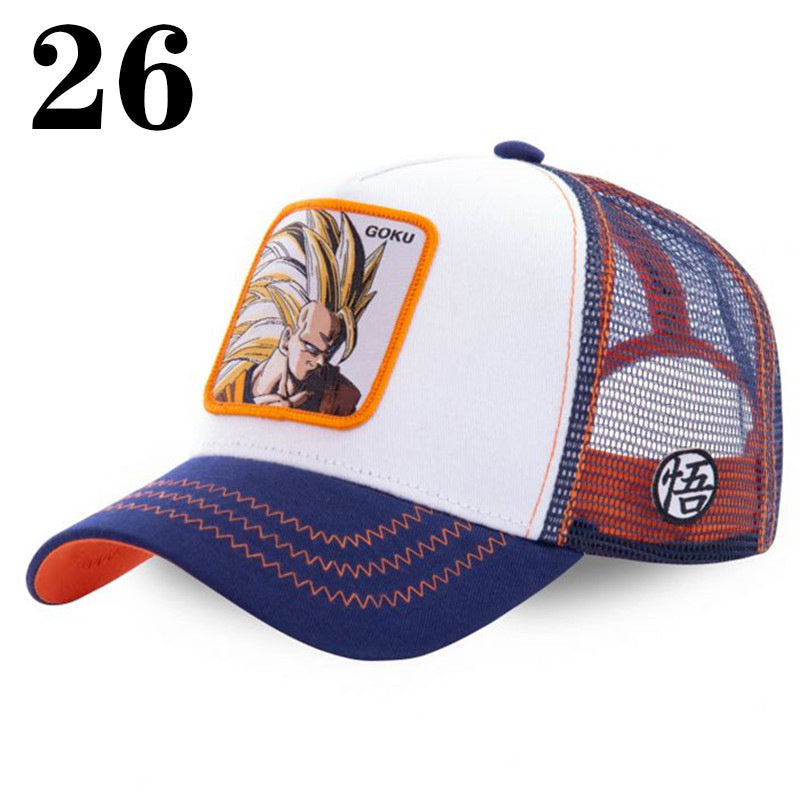Department Store - Dragon Ball Naruto 41 All Styles Buckle Back Cotton Baseball Cap Men's Women's Hip Hop Dad Hat Trucker Mesh Cap