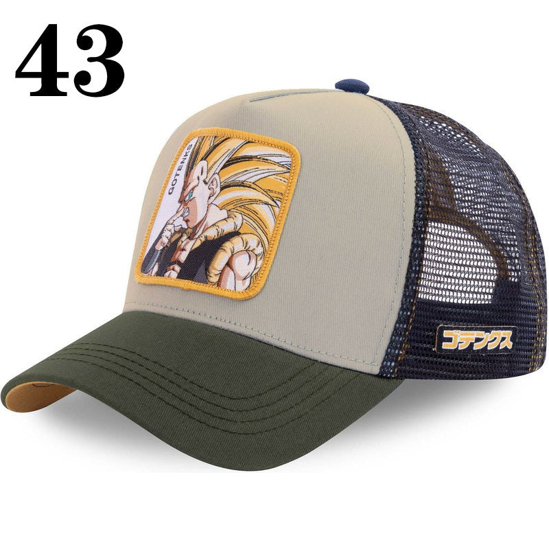 Department Store - Dragon Ball Naruto 41 All Styles Buckle Back Cotton Baseball Cap Men's Women's Hip Hop Dad Hat Trucker Mesh Cap