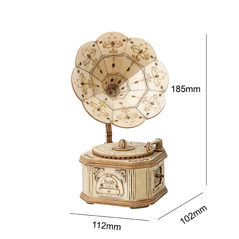 Department Store - New Wooden Diy Assembled Three-Dimensional Puzzle Model Pumpkin Car Ferris Wheel Carousel Sailboat Creative Assembly Ornaments