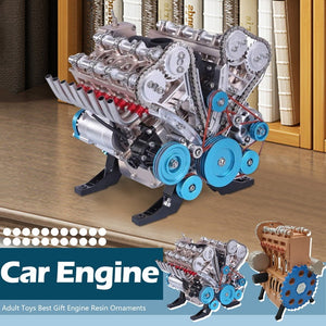 Sensuality Emporium - New Mini Assembly Car Assemble Inline Four-cylinder L4 Engine Model Kit Toys For Adult Gift Engine Resin Ornaments 2023 Hot Sale