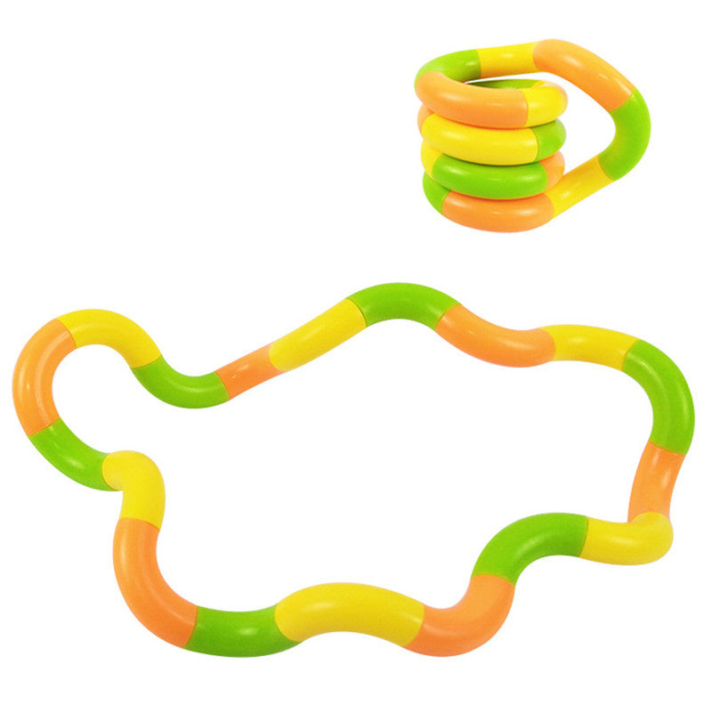 Sensuality Emporium - 4Pcs Twisted Rope Anti Stress Toy Deformation Rope Adult Decompression Interactive Game DIY Winding Leisure Kids Education Toys