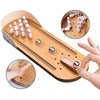 Nice Store - Table Top Mini Bowling Game Set-Tabletop Wooden Board Mini Arcade Desktop Tiny Bowling Shooting Alley Office Desk Stress Relief Gadgets Small Finger Toys Fun Gag Gifts for MenWomen Kids Teens Boys