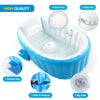 Nice Store - Baby Inflatable Bathtub; Portable Toddler Bathtub Baby Bath Tub Foldable Travel Tub with Air Pump