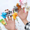 Sensuality Emporium - 10 Pcs/Lot Mini Funny Soft Plush Toys Cartoon Biological Animal Finger Puppet For Child Baby Favor Dolls