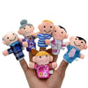 Sensuality Emporium - 6PCS Puppets soft family finger glove hand educational bed story learning Funny girls toys boys feisty pets finger dolls kids