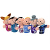 Sensuality Emporium - 6PCS Puppets soft family finger glove hand educational bed story learning Funny girls toys boys feisty pets finger dolls kids