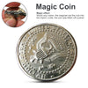 Department Store - Magic Coins &amp; Paper Money Bite Restored Illusion Coin For Magic Show Bitten Coin Half Dollar Magician Coin Dropshipping